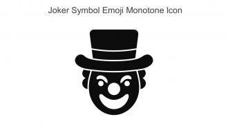 Joker Symbol Emoji Monotone Icon In Powerpoint Pptx Png And Editable Eps Format