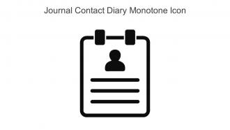 Journal Contact Diary Monotone Icon In Powerpoint Pptx Png And Editable Eps Format