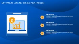 Key Trends Icon For Blockchain Industry