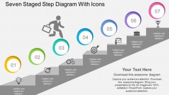 Kl seven staged step diagram with icons flat powerpoint design