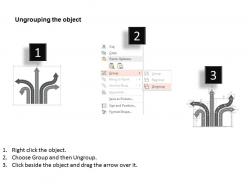 Km five staged roads and icons flat powerpoint design
