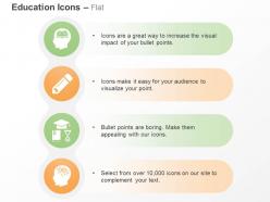 Knowledge writing graduation cap degree good brain ppt icons graphics