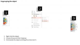 Ku five staged semicircle of icons flat powerpoint design