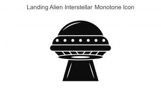 Landing Alien Interstellar Monotone Icon In Powerpoint Pptx Png And Editable Eps Format