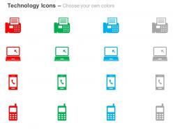 Laptop mobiles data technology ppt icons graphics