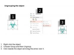 Laser radiation radioactive chemical and biohazard iso icons for powerpoint