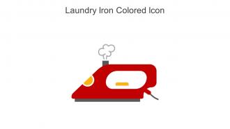 Laundry Iron Colored Icon In Powerpoint Pptx Png And Editable Eps Format