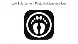 Law Enforcement Footprint Monotone Icon In Powerpoint Pptx Png And Editable Eps Format