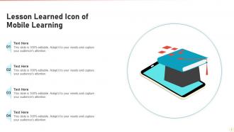 Lesson Learned Icon Powerpoint Ppt Template Bundles