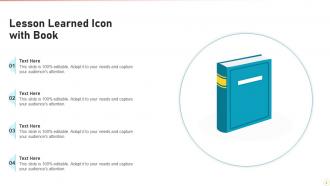 Lesson Learned Icon Powerpoint Ppt Template Bundles