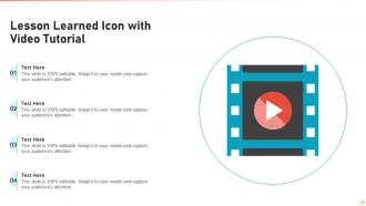 Lesson Learned Icon Powerpoint Ppt Template Bundles