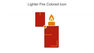 Lighter Fire Colored Icon In Powerpoint Pptx Png And Editable Eps Format