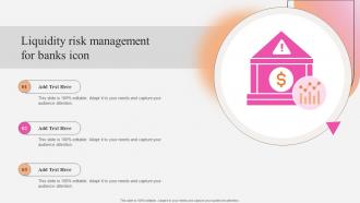Liquidity Risk Management For Banks Icon