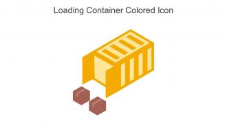 Loading Container Colored Icon In Powerpoint Pptx Png And Editable Eps Format