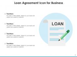 Loan Icon Target Employees Executive Evaluating Customer Management