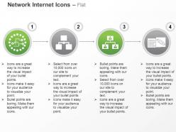 Local area network computer hierarchy ppt icons graphics