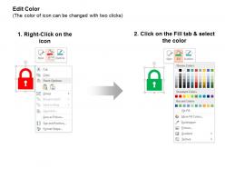 Lock disc drive home page wifi ppt icons graphics