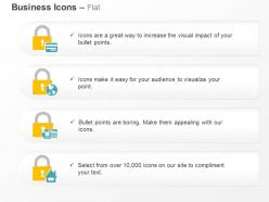 Lock folders globe data safety ppt icons graphics