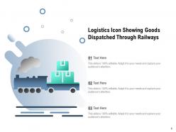 Logistics Icon Global Delivery Through Guaranteed Survey