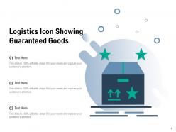 Logistics Icon Global Delivery Through Guaranteed Survey