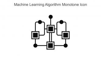 Machine Learning Algorithm Monotone Icon In Powerpoint Pptx Png And Editable Eps Format
