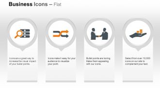 Magnifier two way arrow business deal save money ppt icons graphics