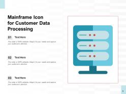 Mainframe Icon Transaction Customer Production Illustrating Inventory Processing