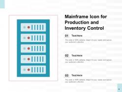 Mainframe Icon Transaction Customer Production Illustrating Inventory Processing