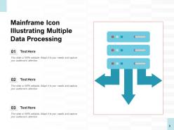 Mainframe Icon Transaction Customer Production Illustrating Inventory Processing