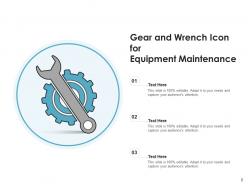 Maintenance Icon Database Service Gears Industrial Equipment
