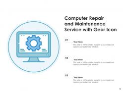Maintenance Icon Database Service Gears Industrial Equipment