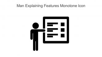 Man Explaining Features Monotone Icon In Powerpoint Pptx Png And Editable Eps Format