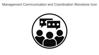 Management Communication And Coordination Monotone Icon In Powerpoint Pptx Png And Editable Eps Format