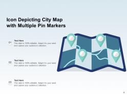 Map Pin Icon Location Depicting Globe Representing Travel Journey