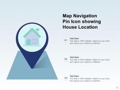 Map Pin Icon Location Depicting Globe Representing Travel Journey