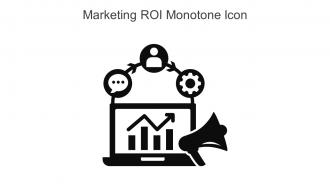 Marketing ROI Monotone Icon In Powerpoint Pptx Png And Editable Eps Format