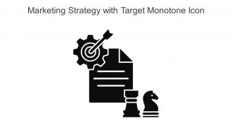 Marketing Strategy With Target Monotone Icon In Powerpoint Pptx Png And Editable Eps Format