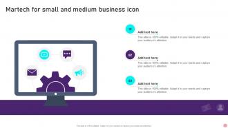 Martech For Small And Medium Business Icon