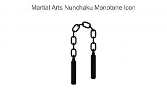 Martial Arts Nunchaku Monotone Icon In Powerpoint Pptx Png And Editable Eps Format
