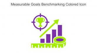 Measurable Goals Benchmarking Colored Icon In Powerpoint Pptx Png And Editable Eps Format
