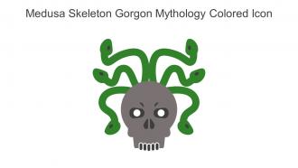 Medusa Skeleton Gorgon Mythology Colored Icon In Powerpoint Pptx Png And Editable Eps Format