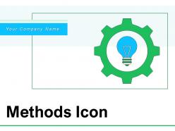 Methods icon business innovation growth process gear completion manufacturing