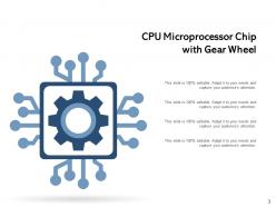 Microprocessor Motherboard Gear Wheel Circuit Board Parallel Formation