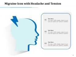 Migrane Icon Stress Management Arrows Circuits