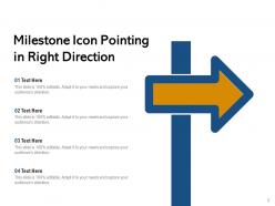 Milestone Icon Mountains Direction Triangular Circle