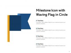 Milestone Icon Mountains Direction Triangular Circle
