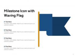 Milestone Icon Mountains Direction Triangular Circle