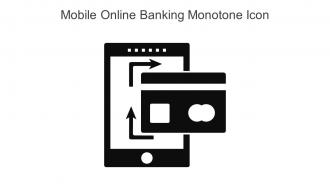 Mobile Online Banking Monotone Icon In Powerpoint Pptx Png And Editable Eps Format