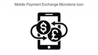 Mobile Payment Exchange Monotone Icon In Powerpoint Pptx Png And Editable Eps Format