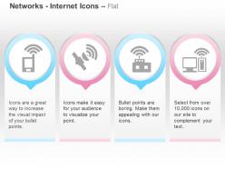 Mobile wifi satellite connection computer network ppt icons graphics